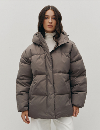 Пуховик сірий Картинка Пуховик сірий