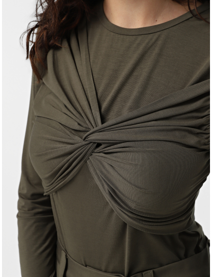 Картинка Лонгслів зелений