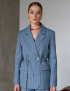 Картинка Піджак блакитний картатий
