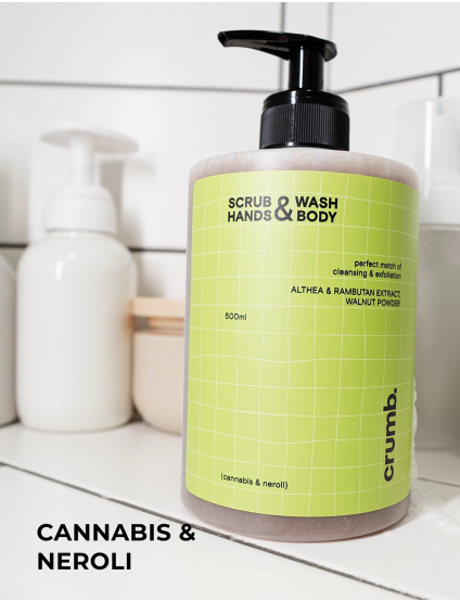 Картинка Гель-скраб для рук і тіла Cannabis & neroli, 500 мл