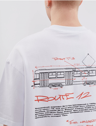Картинка Футболка "Route 12" біла
