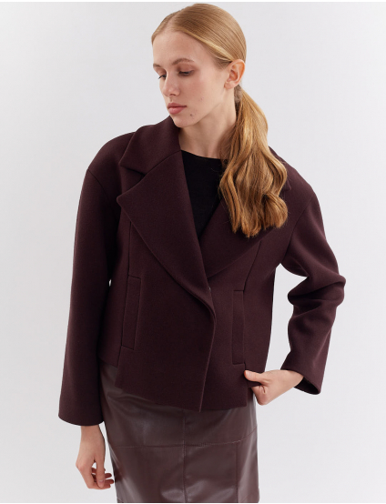 Картинка Пальто коричневе