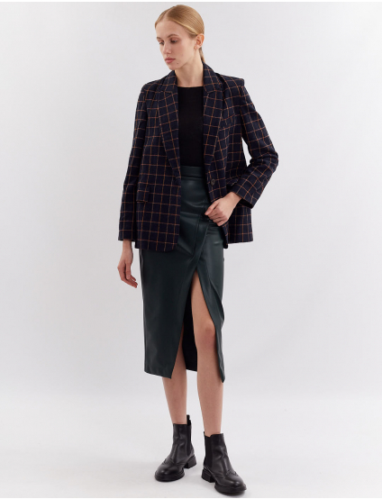 Картинка Піджак темно-синій з принтом