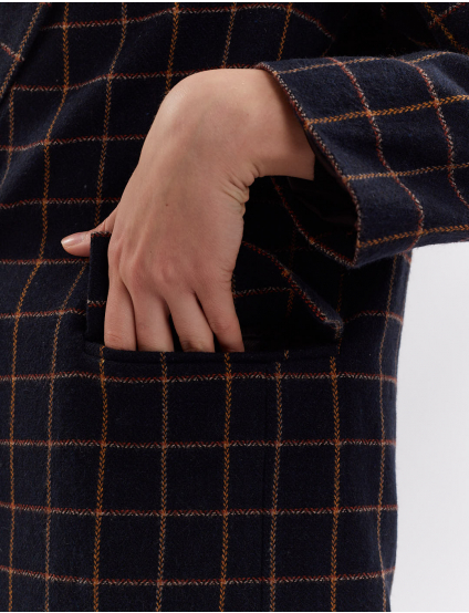 Картинка Піджак темно-синій з принтом