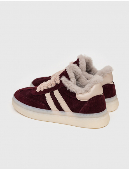 Картинка Кросівки бордові замшеві