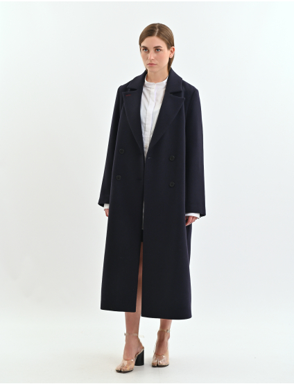 Картинка Пальто темно-синє