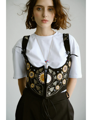 Картинка Корсет "Соняшник" чорний