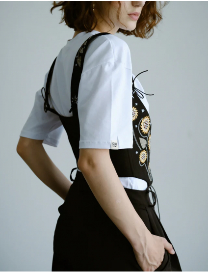 Картинка Корсет "Соняшник" чорний