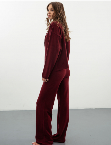 Картинка Светр бордовий