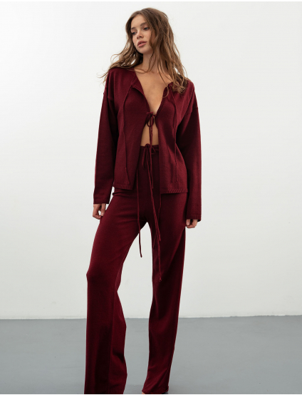 Картинка Светр бордовий