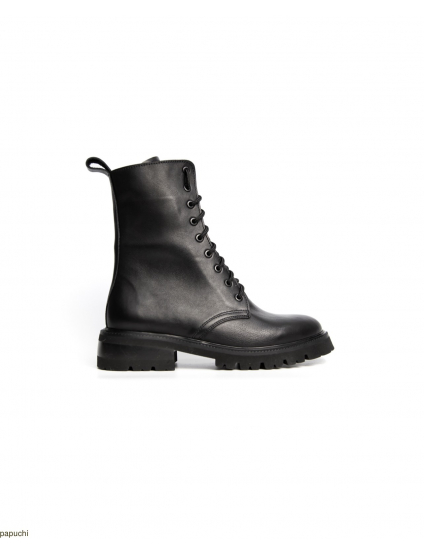 Картинка Черевики чорні шкіряні