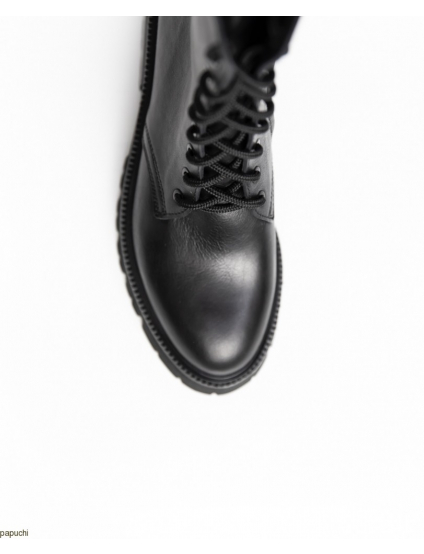 Картинка Черевики чорні шкіряні