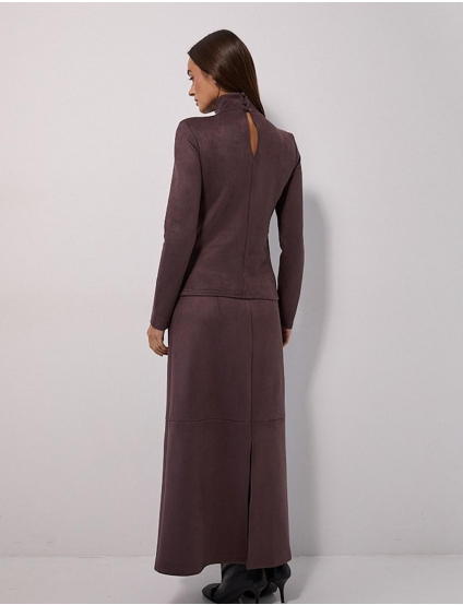 Картинка Спідниця максі коричнева