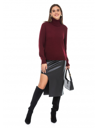 Картинка Светр бордовий