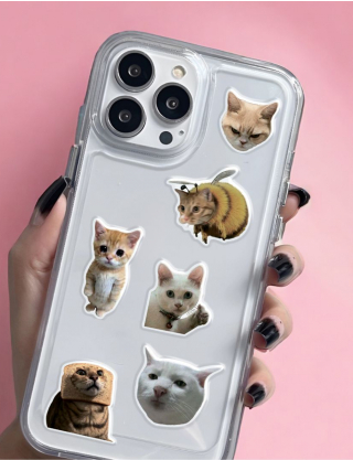 Картинка Об'ємні наліпки Fanny cats mems