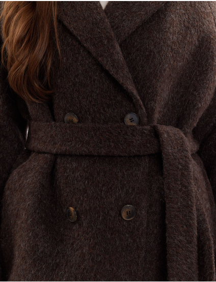 Картинка Пальто коричневе