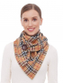 Картинка Шарф-бактус коричневий у клітинку My Scarf
