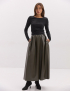 Картинка Спідниця максі темно-зелена