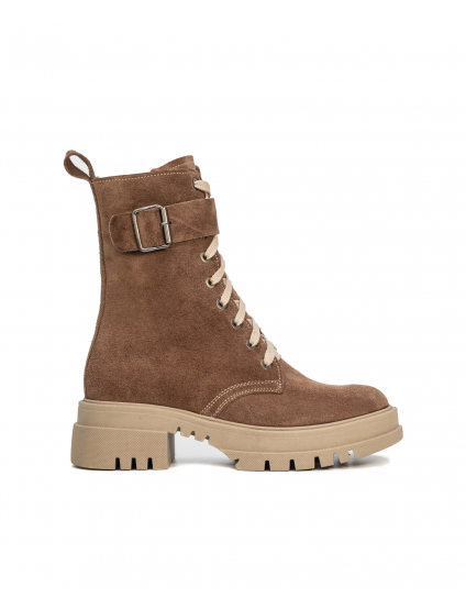 Картинка Черевики замшеві коричневі