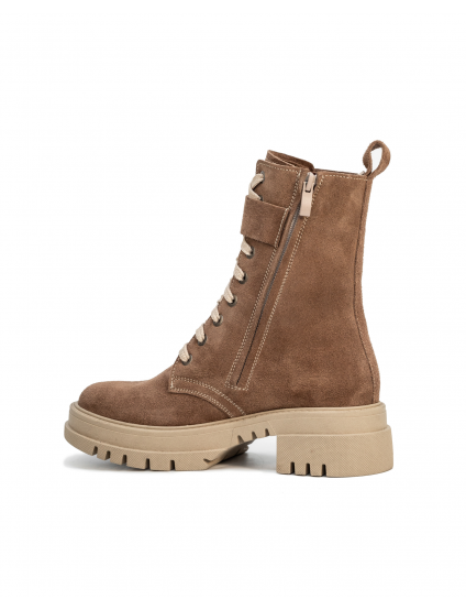 Картинка Черевики замшеві коричневі