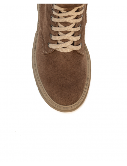 Картинка Черевики замшеві коричневі