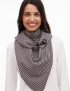 Картинка Шарф темно-коричневий з принтом