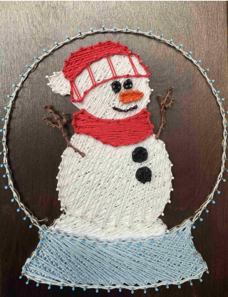 Картинка Набір для творчості String Art Сніговик