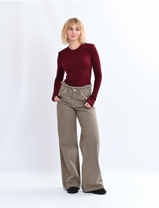 Картинка Лонгслів бордовий