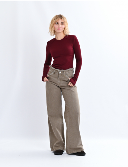 Картинка Лонгслів бордовий