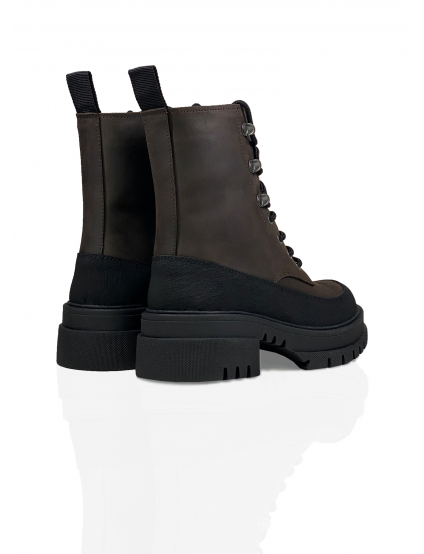 Картинка Черевики коричневі шкіряні