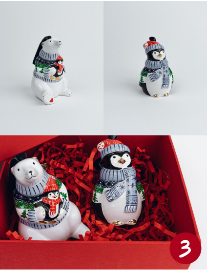 Картинка Набір новорічних іграшок - 2 шт