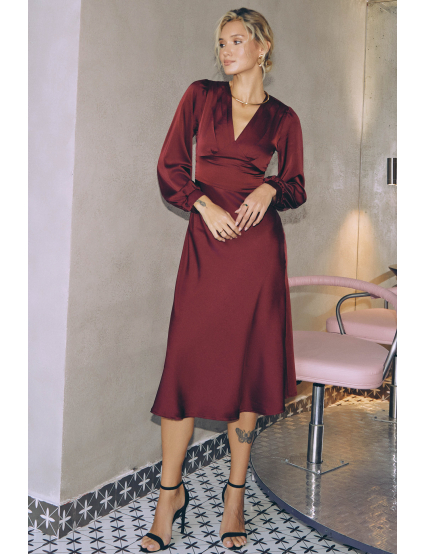 Картинка Сукня бордова