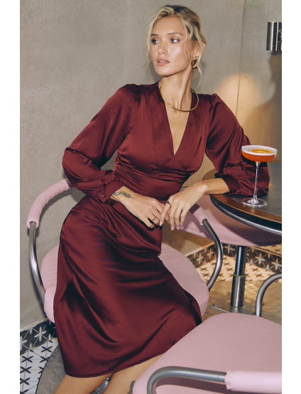 Картинка Сукня бордова