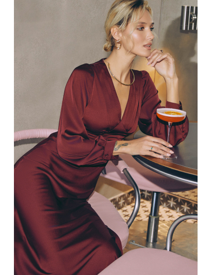 Картинка Сукня бордова