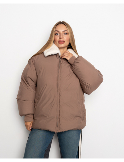 Картинка Пуховик світло-коричневий