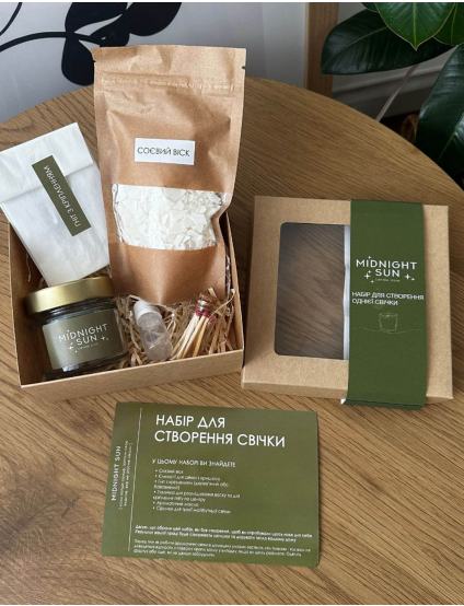 Картинка Набір для створення свічки "Карамельний попкорн"