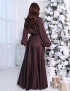 Картинка Сукня максі темно-коричнева