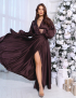 Картинка Сукня максі темно-коричнева
