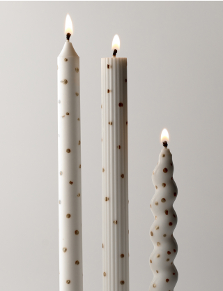 Картинка Набір з трьох свічок Taper Candles