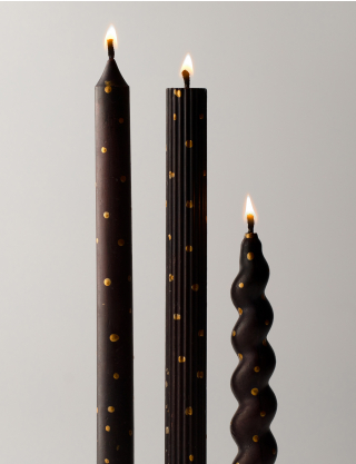 Картинка Набір з трьох свічок Taper Candles