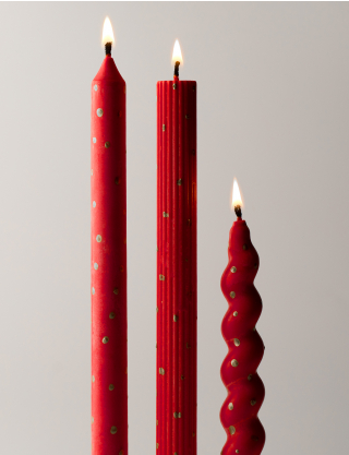 Картинка Набір з трьох свічок Taper Candles