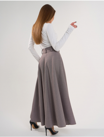 Картинка Спідниця максі коричнева