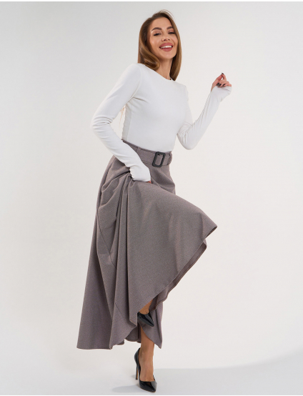 Картинка Спідниця максі коричнева