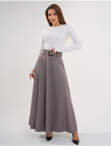 Картинка Спідниця максі коричнева