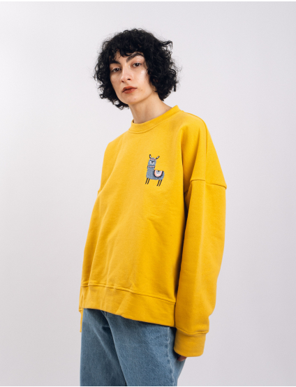 Картинка Світшот жовтий з вишивкою