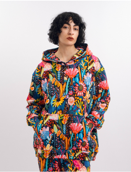 Картинка Костюм синій з принтом