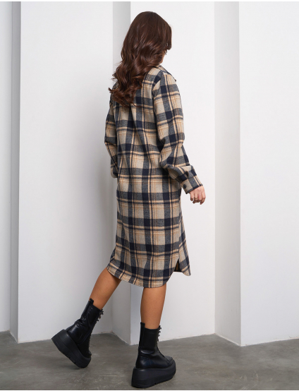 Картинка Сукня міді картата