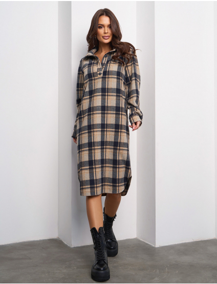 Картинка Сукня міді картата