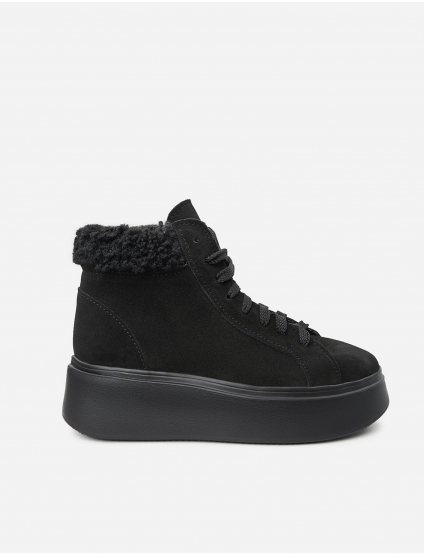 Картинка Черевики чорні замшеві