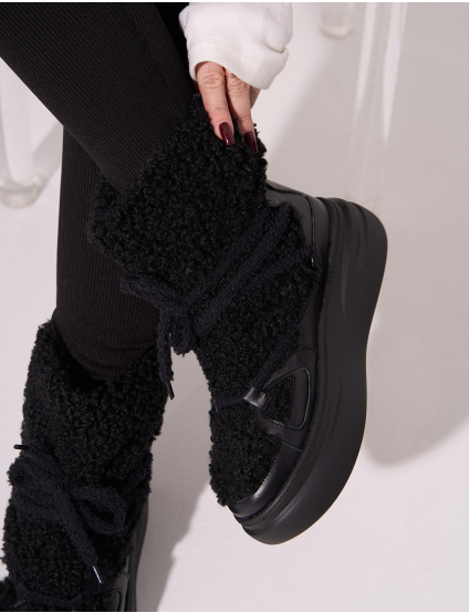 Картинка Черевики чорні шкіряні